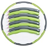 thematys Hula Hoop Reifen Fitnessreifen für Erwachsene und Kinder - Individuell einstellbar - perfekt für Gewichtsabnahme Cardio (Style 005)