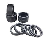 PLATT Fahrrad Ahead Vorbau Spacer Karbon MTB Rennrad Distanzscheiben Headset Spacer 1/8' (10 pcs),M