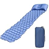 WJQ Feuchtigkeits-Proof Massage Inflatable Kissen wasserdichte Outdoor Sleeping Pad Camping Kissen Gewicht Gewichtsreinigung geeignet für Wanderschaufelze und Rucksäck