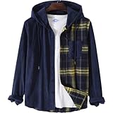 Segindy Herren Revers Langarmshirt Modisch Kapuzen Farbkombination Nähte Einfach Täglich Bequem Allgleiches Freizeitjacke S