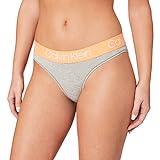 Calvin Klein Damen Unterwsche im Bikini-Stil, Grey Heather_Unique Pumpkin, 38