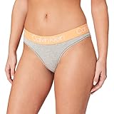 Calvin Klein Damen Unterwsche im Bikini-Stil, Grey Heather_Unique Pumpkin, 38