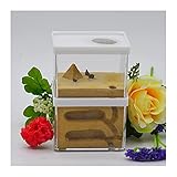 XBSXP Ameisenfarm Formicarium Kunststoff Gipsameise Lebensraum Nest Ameisenzucht Haus/Gehäuse Display Box Transparente Ameisenfütterung Living Castle Hill (Farbe: Gelb C, Größe: 10,3x15,