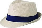 Myrtle Beach Hut Street Style, Natural/Navy, S/M, MB6564 nany