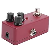 Fatsons Gitarren-Effekt-Pedal,Mini-Gitarren-Pedal-Kompressionseffekt-Prozessor,2-stufiger Verzerrungs-Soundeffekt,Instrumentenzubehör für E-Gitarren-Zubehö