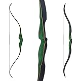 Jackalope Recurvebogen Malachite 60 Zoll One Piece 30-60 lbs Rechtshand (60 lbs)