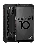 4G Outdoor Handys ohne Vertrag, Ulefone Armor X5 Android 10 Smartphones 5,5 Zoll Octa-Core 3GB + 32GB 5000mAh IP68/IP69K Wasserdicht Stoßfest Staubdicht, Dual SIM GPS NFC -Schw