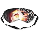Fußballtor-Augenmaske zum Schlafen, Schlafmaske, weich, flauschig, für Damen und Herren, 99 % Schattenabdeckung, Augenbinde für Reisen, Schichtarbeiten, Nick