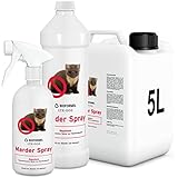 Bioformel © | Marder Spray 500ml bis 5 L | Schnell & effektiv mit Langzeitwirkung | Anti Marderspray zur Marderabwehr | Hochwirksam & effizient gegen Marder | Marderschreck | Made in Germany (500 Ml)