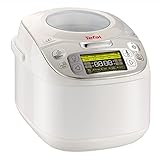 Tefal RK8121 Multikocher 45in1; 45 automatische Kochprogramme; Verzögerter Start; Warmhaltefunktion; Große Kapazität (5L); LC-Display; Rezeptbuch und Zubehör; Für perfekten Reis und V