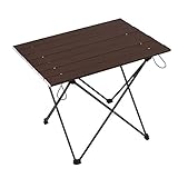 LXZ Campingtisch, leichter Aluminium-Campingtisch, tragbarer Campingtisch für Outdoor, Picknick, Rucksackreisen, Strand, Terrasse, faltbarer Tisch, Picknicktisch (Farbe: A) (C)