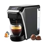 Redkey Kapselkaffeemaschine, multifunktionale Einzeldosis-Kaffeemaschine für Nespresso- und Dolce Gusto-Kapseln für den Heimgebrauch, 0,8 l Wassertank, 7-stufige Brühgröß