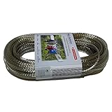 Bürstenmann Wäscheleine 60m transparent | Ø35mm Starke Drahteinlage | Ersatzleine für Wäschespinne | Kunstoffleine mit starker Drahteinlag