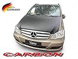 CARBON OPTIK AB-00277 Vollbra Bonnet BRA für die ganze Motorhaube kompatibel mit Mercedes-Benz MB Vito Viano W639 2003-2014 Haubenbra Steinschlagschutz Tuning