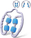 Muskelrolle, Fit Roller Pro-Trigger-Punkt Massagegerät-Tool für Faszien, Hals, Arm, Ellbogen, Hand, Bein, Kalb, Schaumwalze für Griff nach dem Training Übung Muskeln (Farbe : Blau)