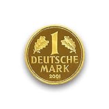 DEUTSCHLAND / GERMANY / ALLEMANGNE 1 DM GOLDDM GEDENKMÜNZE ' 1 Deutsche Goldmark 2001 ' - 999er Feingold 12g Gold - Goldmünze ANLAGEMÜNZE - im original Etui mit Zertifik