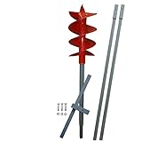 Bunnenandi - 200mm Erdbohrer 3m oder_andere_LÄNGEN als Brunnenbohrer, Handerdbohrer, Erdlochbohrer, Brunnenbohrgerät, Zaunbohrer, Hand, Benzin, UVM. einsetzbar !