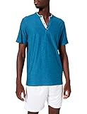 TOM TAILOR Herren Gestreiftes T-Shirt mit Henley