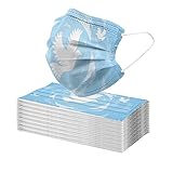 RUITOTP 50 Stück Mundschutz Männer Frauen Einweg 3-lagig mit Motiv Bunt Mund und Nasenschutz Blumen Print Tücher Atmungsaktiv Mund-Tuch Bandana Halstuch S