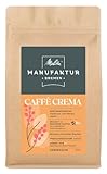 Melitta Manufaktur-Kaffee Caffè Crema, Spezialitätenkaffee, Ganze Bohne Blend aus Brasilien, Kolumbien, Äthiopien, Trommelröstung, fruchtig, 500 g