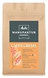 Melitta Manufaktur-Kaffee Caffè Crema, Spezialitätenkaffee, Ganze Bohne Blend aus Brasilien, Kolumbien, Äthiopien, Trommelröstung, fruchtig, 500 g