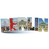 3D Magnet Berlin | Skyline Schriftzug | Kühlschrank-Magnet | typisches Souvenir | Design Made in B