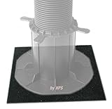 HPS® 20-Stück - Stelzlager-Gummipads 180x180x3mm, Terrassenpad, Unterlage für Stelzlager, Gummigranulat, für den Terrassenbau. Gummipad als Unterlage für Stelzlager, Steinplatten.Blumentöp