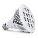 kwmobile LED Pflanzenlicht E27 Fassung - 12W Pflanzenlampe Grow Lampe - Licht für Pflanzen Gewächshaus Beleuchtung - Pflanzenbeleuchtung Blumenlamp