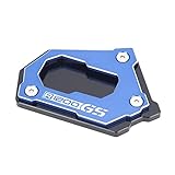 HZGLY Für BMW R 1200 GS LC 2017-2021 R1200GS LC ADV. 2014-2021 2019 2022 Ständer Fuß Seitenständer Vergrößern Verlängerungspolster Stützplatte Ständer (Color : Blue)