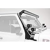 Jeep JL, Gladiator Vorderdach-LED-Kit mit (1) 127,7 cm LED gerade Zweireihige Lichtleiste und (4) 7,6 cm LED Pod Lichter – PN #Z374831-KIT4