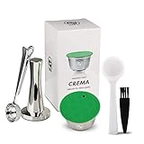 i Cafilas Wiederbefüllbare Kaffeekapsel für Dolce Gusto aus Edelstahl zum Nachfüllen,Refill-Kapsel Nachfüllbare und Wiederverwendbare Edelstahl Kaffeekapselfüllung für Dolce G