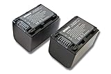 INTENSILO 2X Li-Ion Akku 1640mAh (7.2V) kompatibel mit Videokamera Camcorder Handycam Sony Alpha NEX-7KB, NEX-F3KB, NEX-F3KS Ersatz für NP-FV70, NP-FV90, NP-FV100