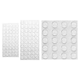 WIFUN 120 Stück Gummipuffer Elastikpuffer Transparent, 3 Größen (Ø8/10/20mm) Schutzpuffer Anschlagpuffer Möbelpuffer Selbstklebend, Anschlagdämpfer für Schränke und Tü