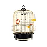zunruishop Vogelkäfig Großer Papageikäfig Edelstahl Deluxe Vogel Villa Äußere Einfache und stilvolle High-End-Vogelkäfig Vogelkäfig (Size : S)