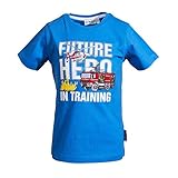 SALT AND PEPPER Jungen Rescue Stick Print T-Shirt, Cobalt Blue, 116/122