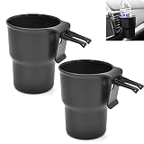 witgift 2X Auto Universal Getränkehalter Flaschenhalter Becherhalter Autozubehör Getränke/Dosenhalterung Set,Schw