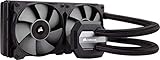 Corsair Hydro H100i V2 RGB Wasserkühlung (2 x 120mm Lüfter, All-In-One Extreme Performance CPU) schw