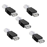 iYueshare Ethernet-RJ45-Stecker auf USB-Buchse, Router Adapter, Steckdose, LAN-Netzwerk, 5 Stück