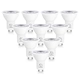 GU10 LED Kaltweiss 8W Reflektorlampe Nicht Dimmbar 720 Lumen LED Lampe Ersatz für 70W Halogenlampen, 6000K, 120° Abstrahlwinkel Spotlight, AC 85V-265V, 10 Stück
