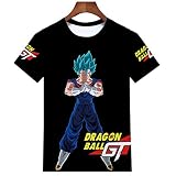 Charmley T-Shirt Herren 3D Dragonball Goku Fitness Sportsshirt Kurzarm Plus S