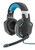 Trust GXT 363 USB Bass Vibration 7.1 Gaming Headset (7.1 Surround Sound, Leistungsstarke 50mm Neodym-Magnet-Treiber, LED-Beleuchtung, geeignet für PC) schw