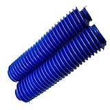 QIONGLIN 1 Pair Motorradteile Motocross Vordere Gabelschutzschutz Anti-Staubabdeckungen Gamaschen Stiefel (Color : Blue)