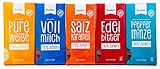 Xylit Schokolade im Mix 5er Probierset (5 x 80 g Tafel)