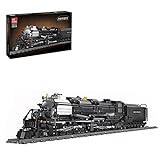 TopBau Technik Retro BIGBOY Dampflokomotive Bausteine, 1608+ Teile Dampfzug Güterzug Spielzeug Set Kompatibel mit Lego City
