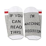 JTOUK Baumwollsocken für Fans mit der Fernsehserie 'If You Can Read This I'm Watching', Watching Bridger EU, Einheitsgröß