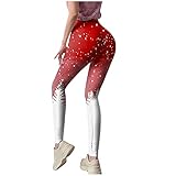 Damen-Bermuda, Mädchen-Hose, Puppen-Leggings, Weihnachten, für Damen, Fitnessstudio, (#001) rot, S