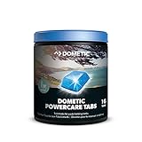 DOMETIC Power-Care Tabs fürs Camping-WC: Hochwirksamer Sanitär-Reiniger für ihre Chemie-Toilette. Zersetzt Fäkalien und verhindert unangenehme Gerüche. Die einfache Alternative zu Sanitär-Flüssigk