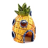 Surakey Aqua Ornaments,Ornamente für Aquarien, Aquarium Deko Ornament,Landschaft Ananas Haus Ornament Dekoration Fuer Fisch Tank Kunststoff Dek