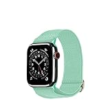 Artwizz WatchBand Flex Armband kompatibel mit Apple Watch Series 7 / SE / 6/5 / 4/3 / 2/1 (45/44 / 42mm) - Elastisches, Atmungsaktives Ersatzarmband aus Stoff mit Edelstahl-Schnalle - Türk