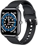 PKLG Smart Watch Herren Wasserdicht Fitness Tracker Uhren Puls Körpertemperatur Monitor Sport Smartwatch für Android IOS(B)(A)